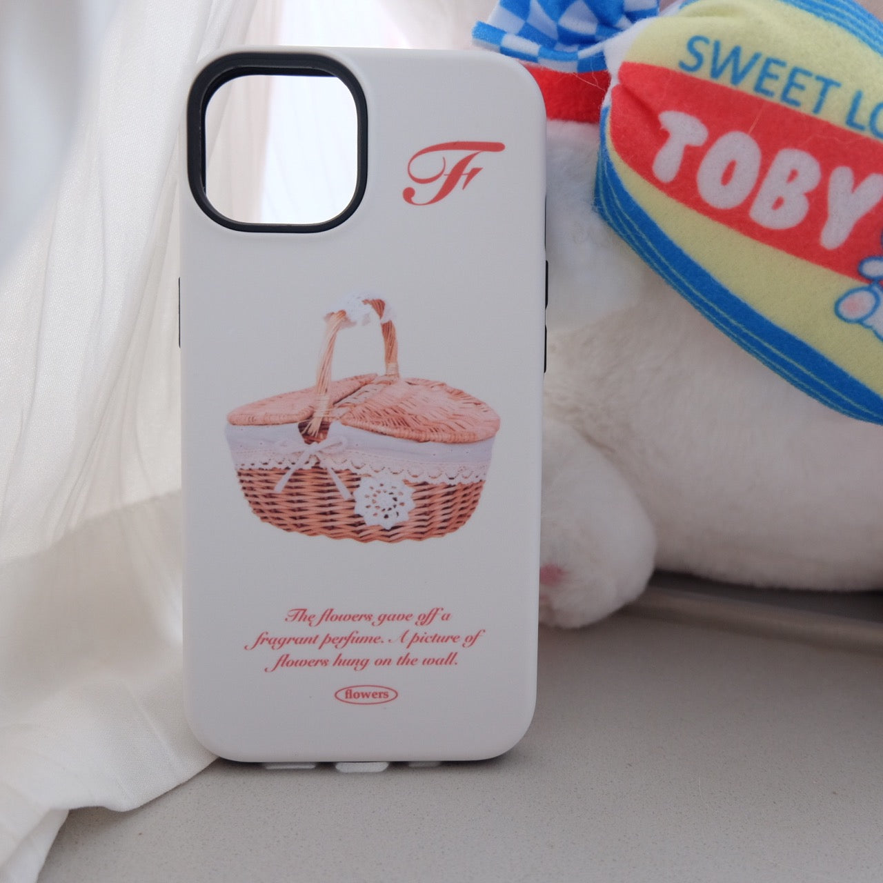 Basket Puppy Printed Double Layer Phone Case