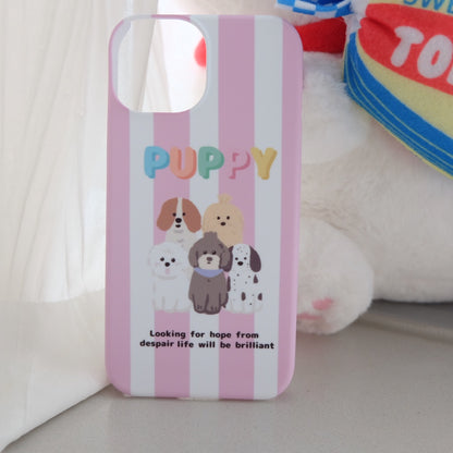 Basket Puppy Printed Double Layer Phone Case