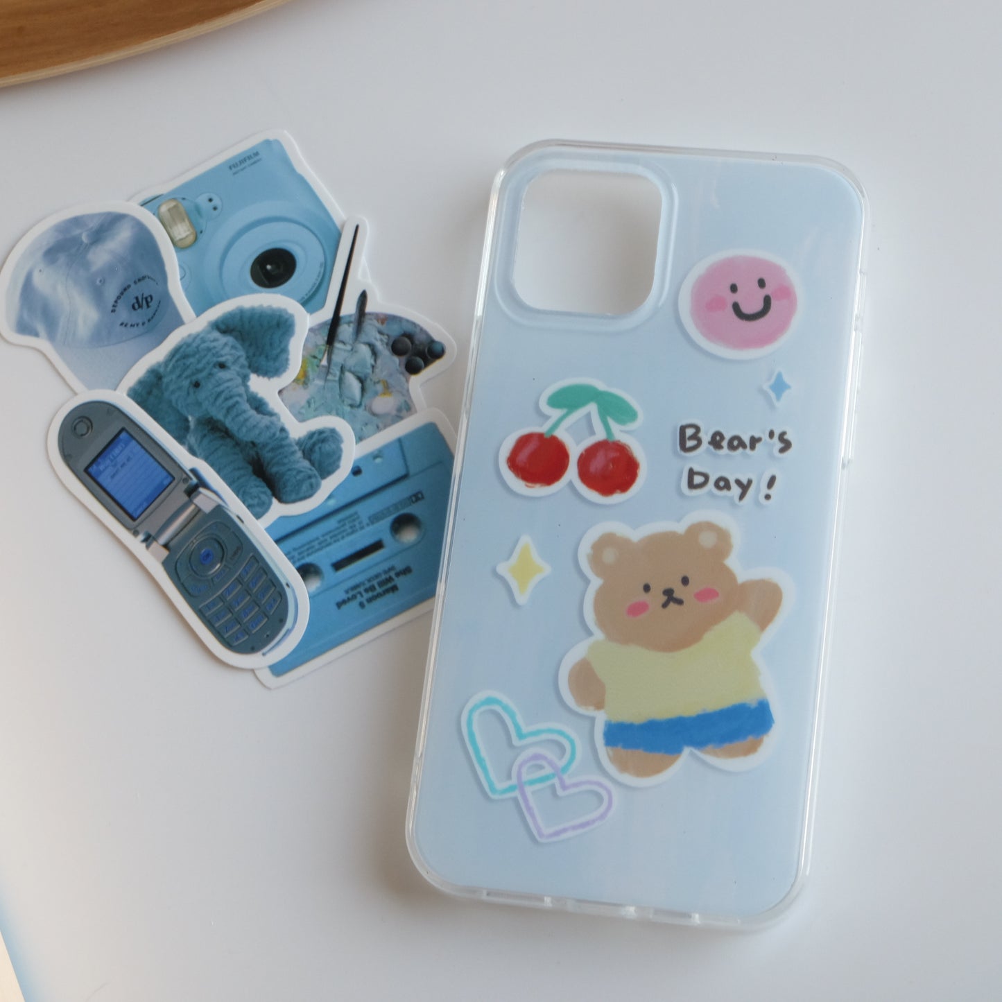 Bear Butterfly Printed Phone Case