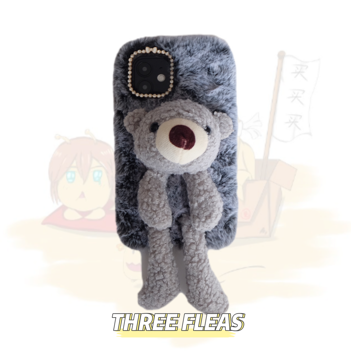 Bear Doll Furry Phone Case