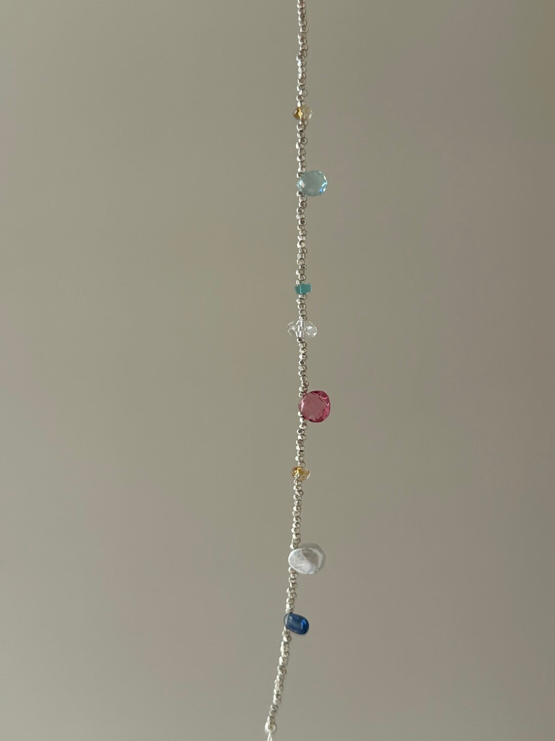 Berry Natural Stone Silver Bracelet