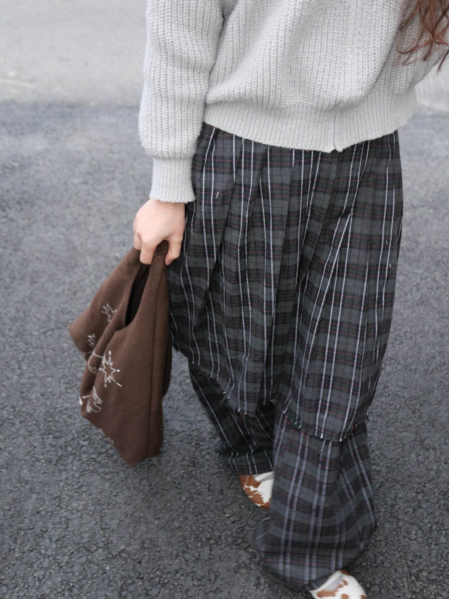 Bird Embroidered Soft Shoulder Bag