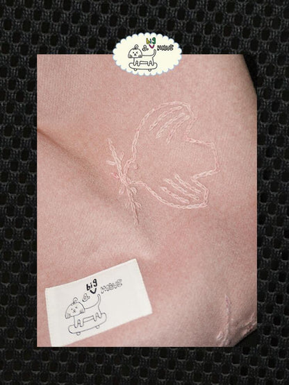 Bird Embroidered Soft Shoulder Bag