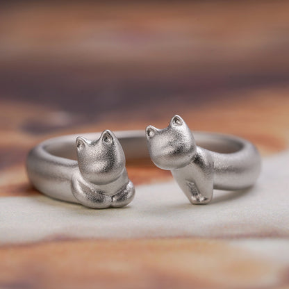 Bisous Kitten Open-end Ring