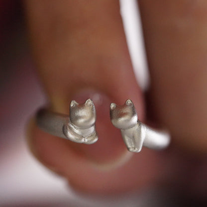 Bisous Kitten Open-end Ring