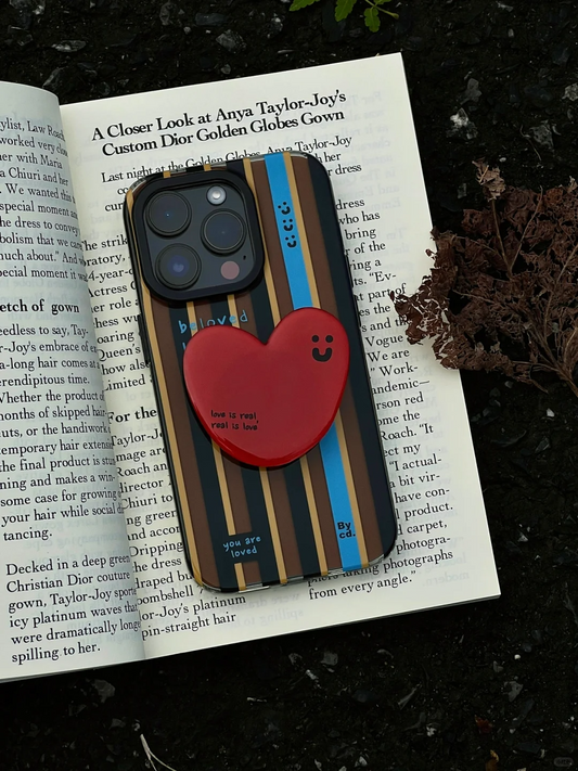 Black Brown Strip Phone Case | iPhone Case | Three Fleas