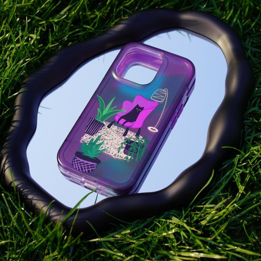 Black Cat's Weekend Printed Phone Case