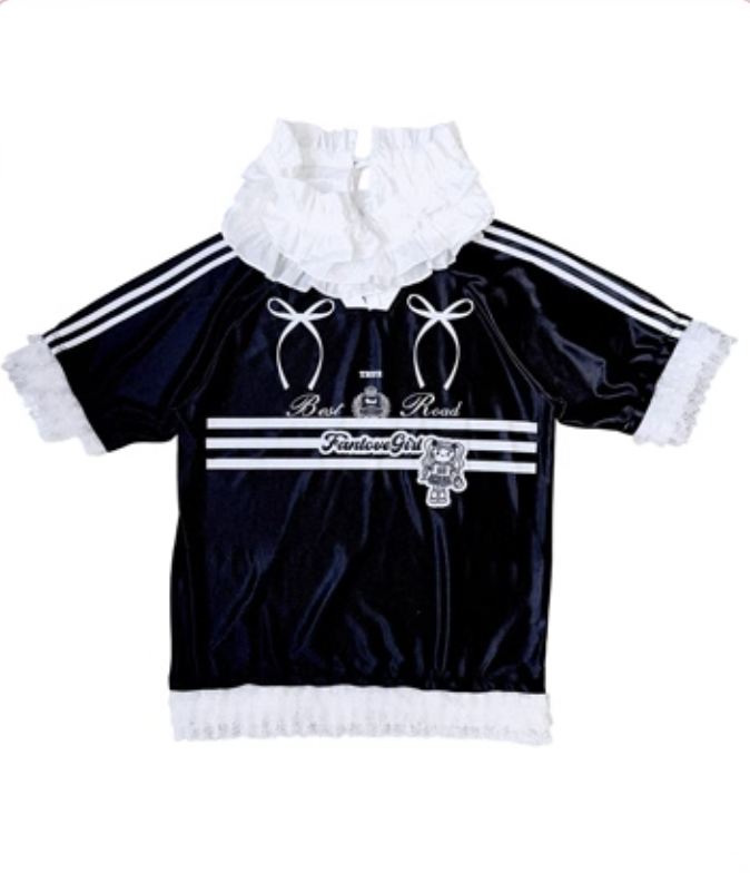 Black Lace Blokette Sports Jersey