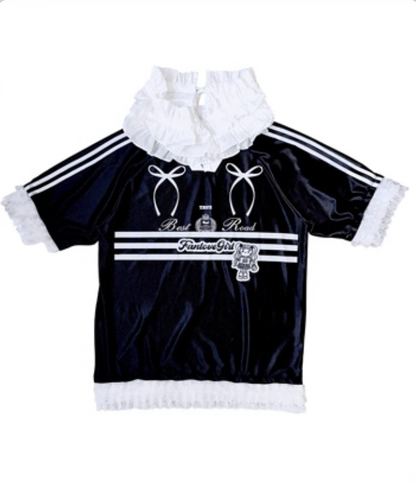 Black Lace Blokette Sports Jersey