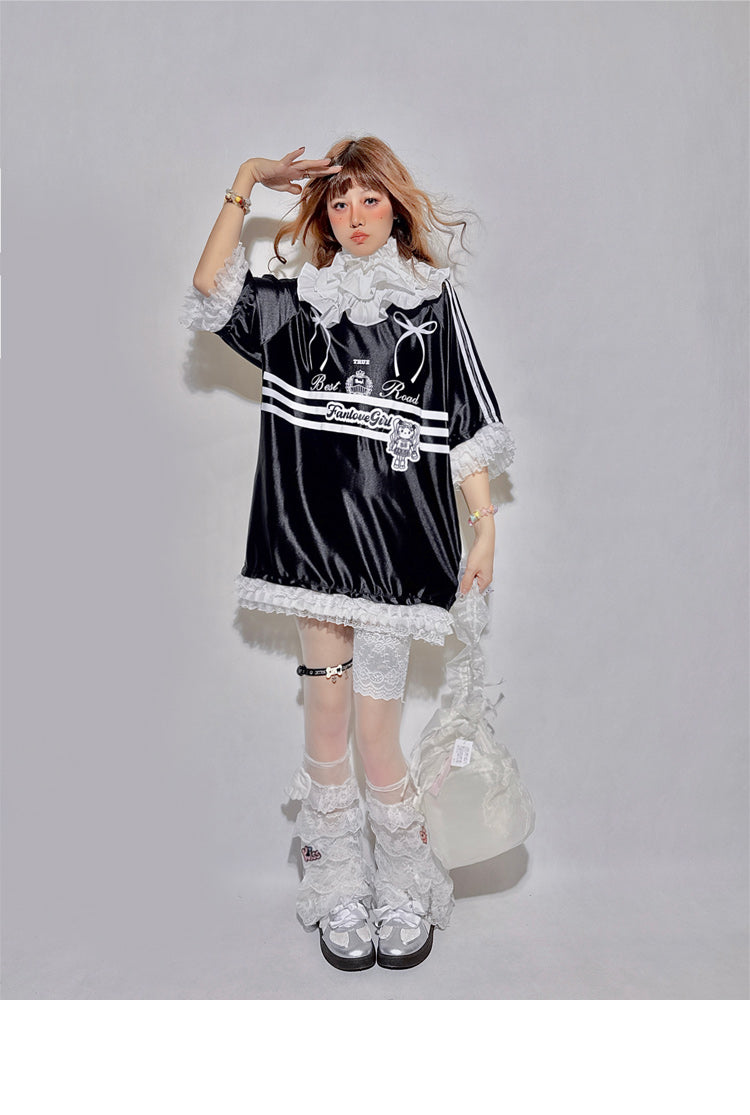 Black Lace Blokette Sports Jersey