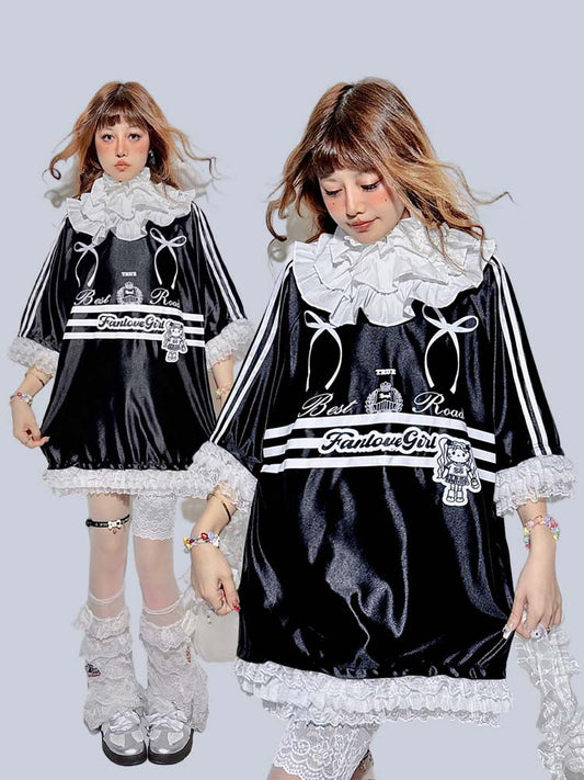 Black Lace Blokette Sports Jersey