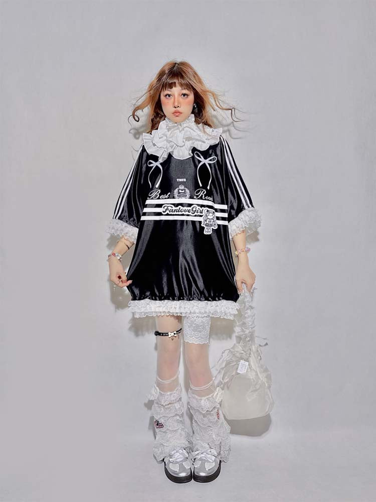 Black Lace Blokette Sports Jersey