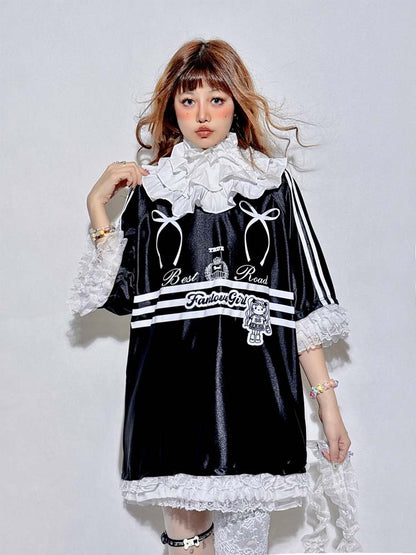 Black Lace Blokette Sports Jersey