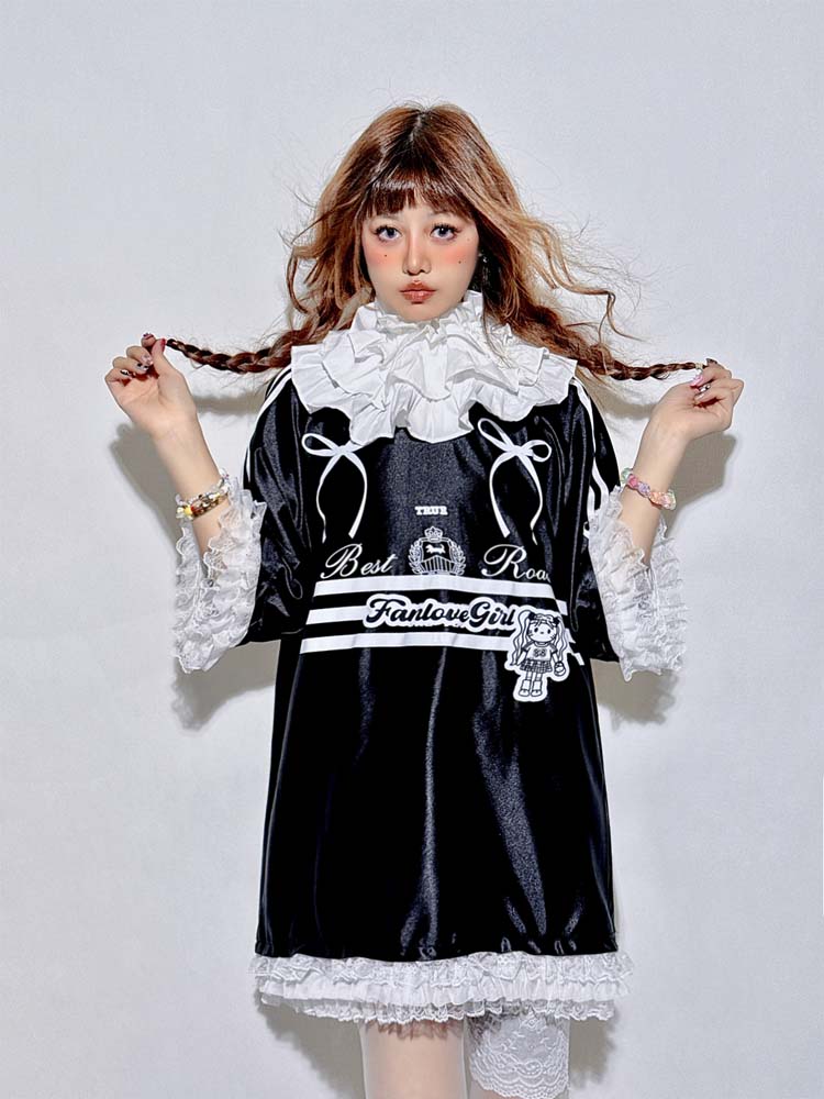 Black Lace Blokette Sports Jersey