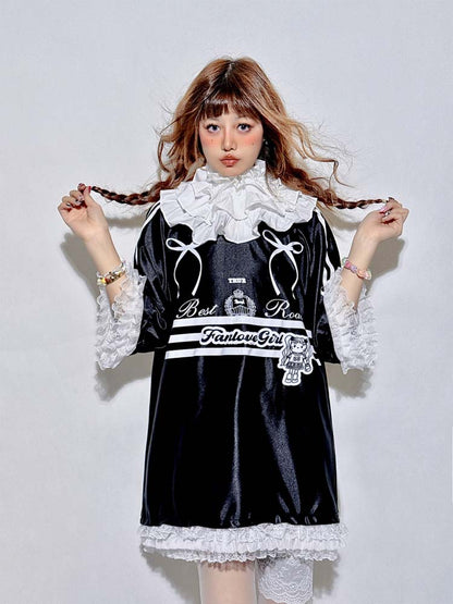 Black Lace Blokette Sports Jersey
