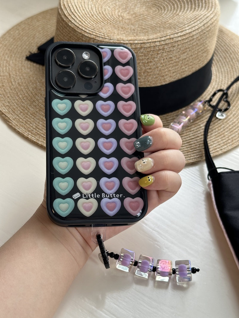 「Original」Black Sweet Hearts Printed Phone Case