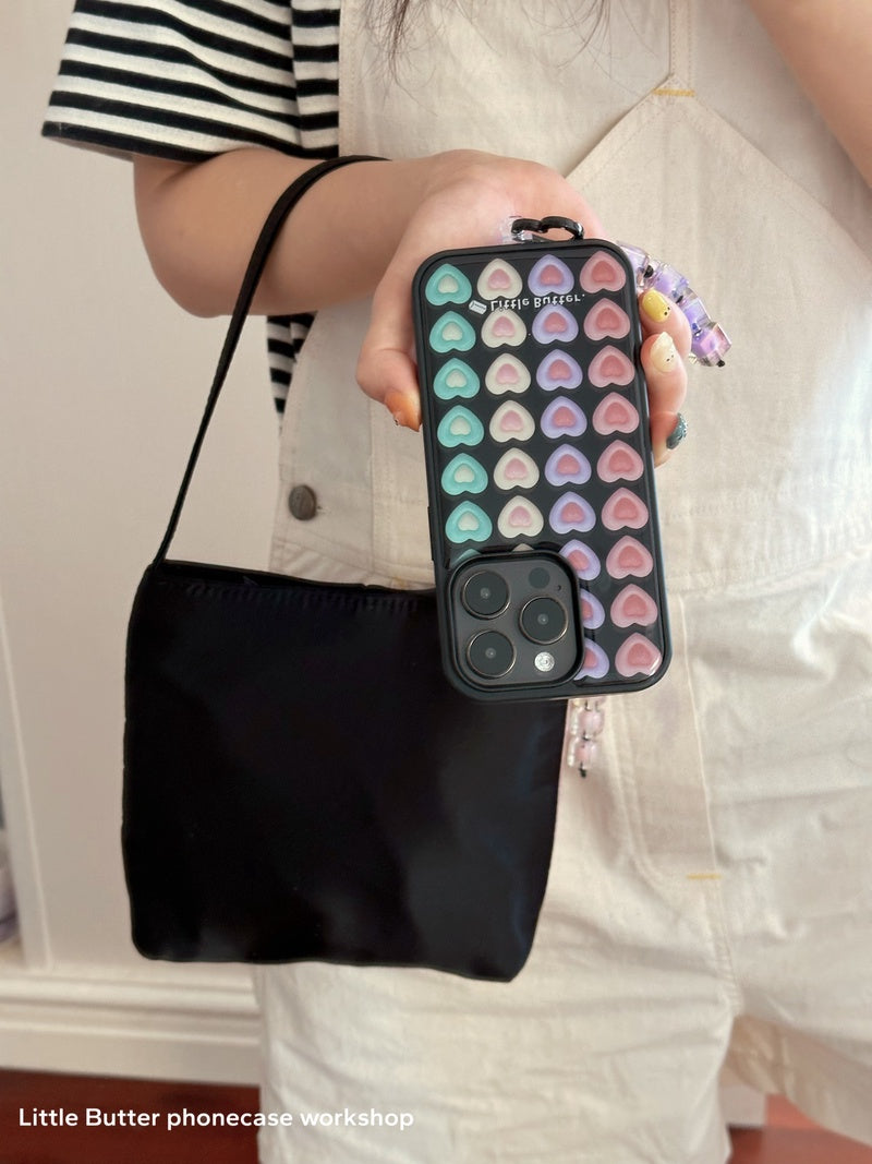 「Original」Black Sweet Hearts Printed Phone Case