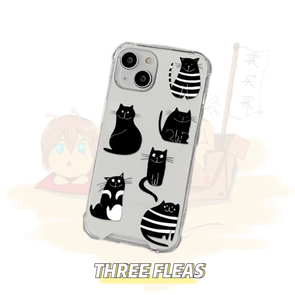 Black Cats Mirror Phone Case