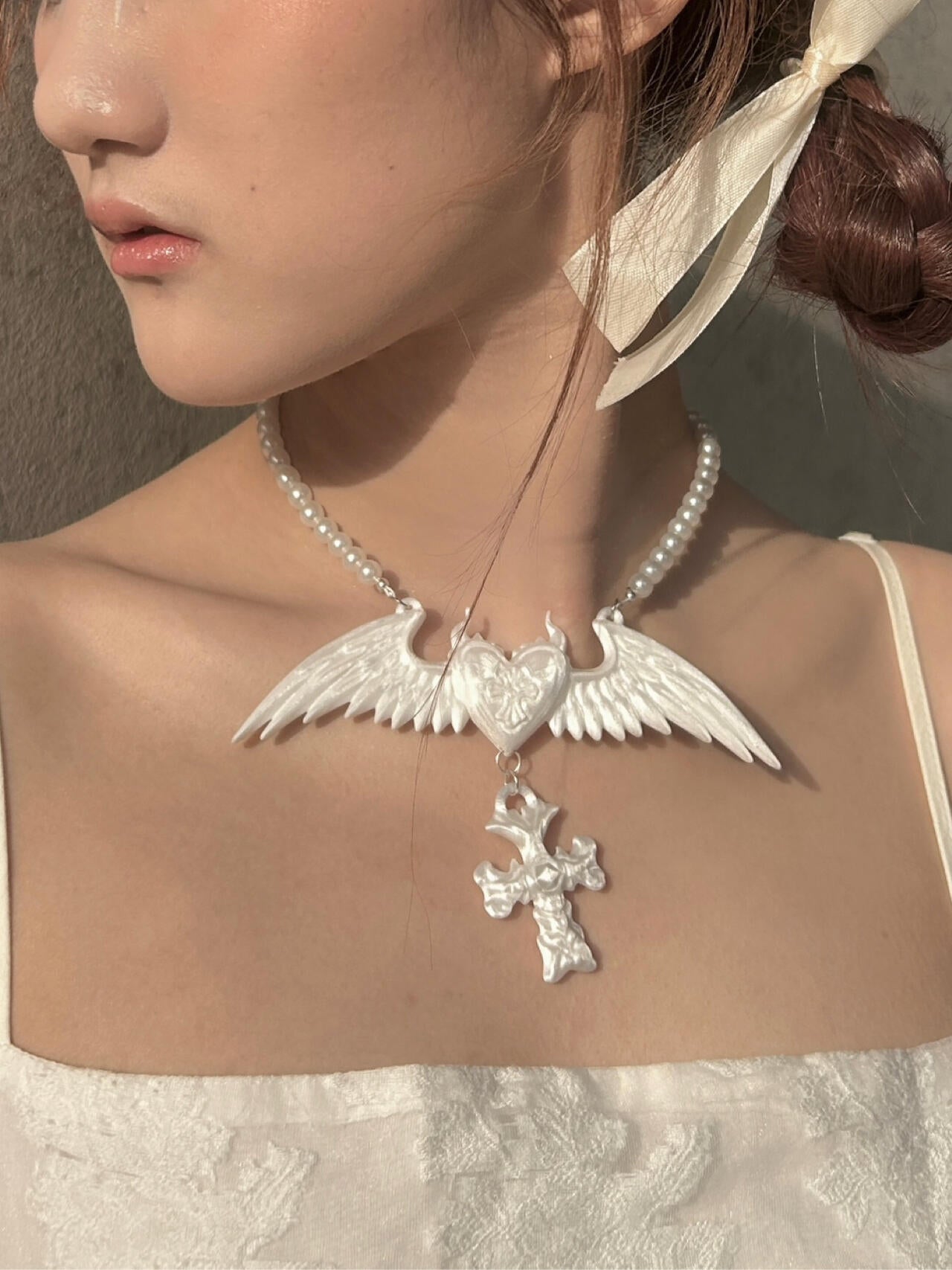 Blessing Heart 3D Printing Necklace