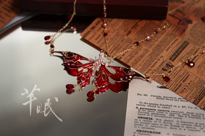 Bloody Butterfly Necklace