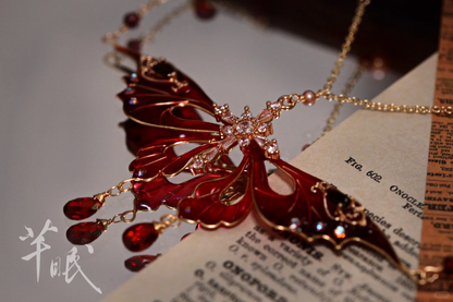 Bloody Butterfly Necklace