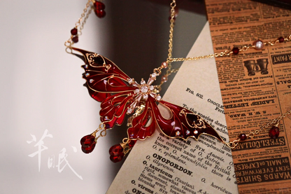 Bloody Butterfly Necklace