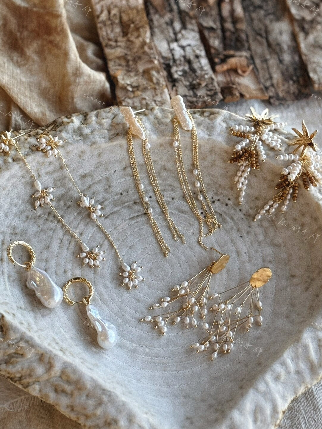 Blooming Mark Romantic Pearl Earrings