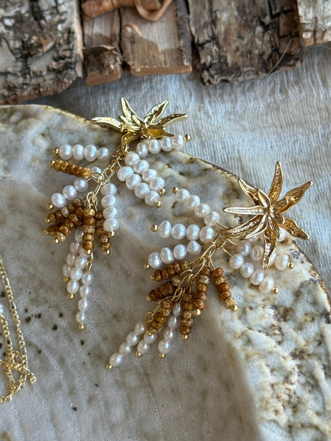 Blooming Mark Romantic Pearl Earrings