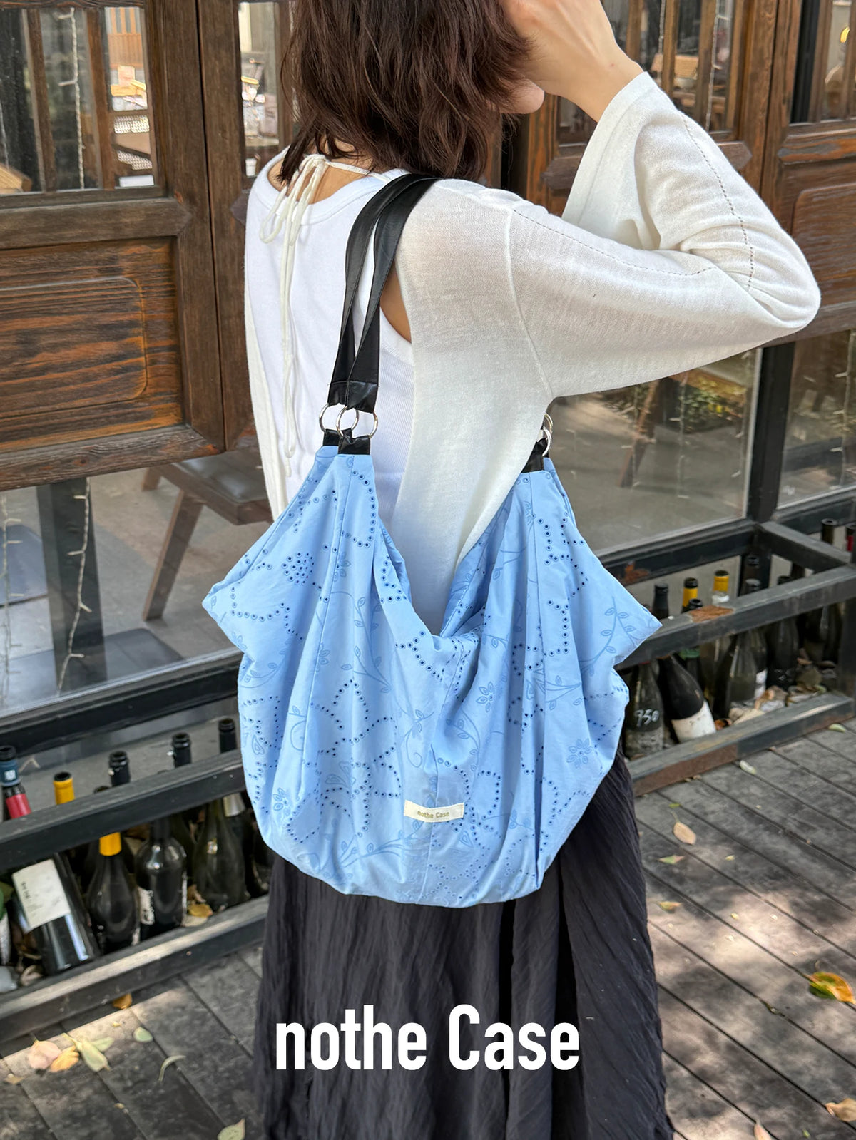 Blue Branch Designer Cutout Print Shoulder Bag | Bag | Three Fleas