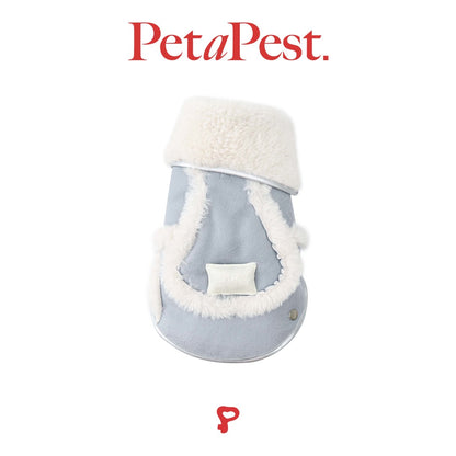 Blue Plush Cat Dog Vest