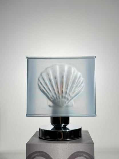 Blue Shell Square Table Lamp