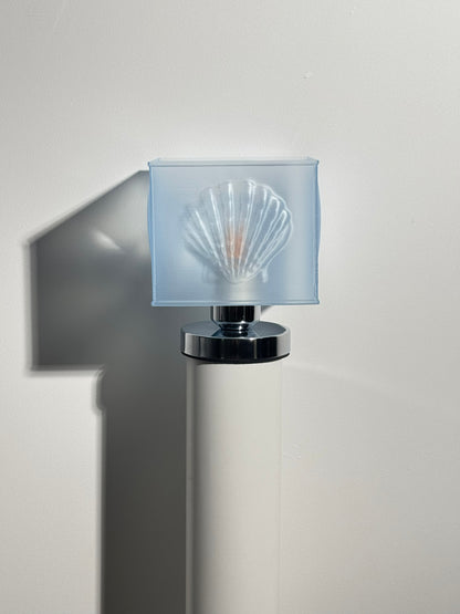 Blue Shell Square Table Lamp