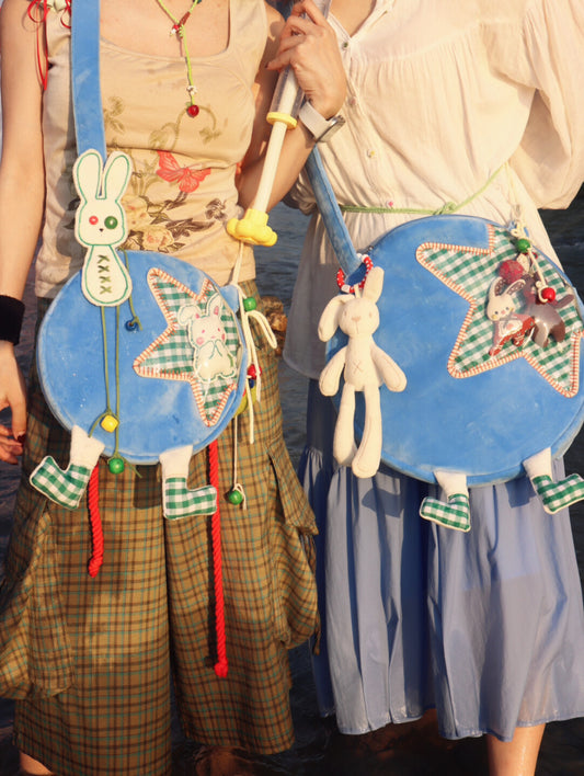Blue Star Bunny Ita Crossbody Bag