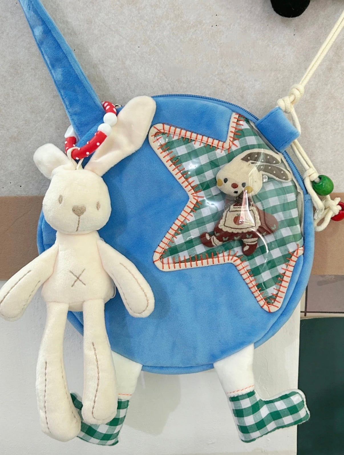 Blue Star Bunny Ita Crossbody Bag