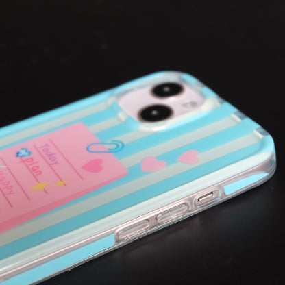 Blue Striped To-Do List Phone Case