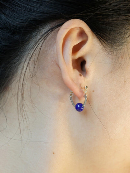 Blues Moment Asymmetric Earrings