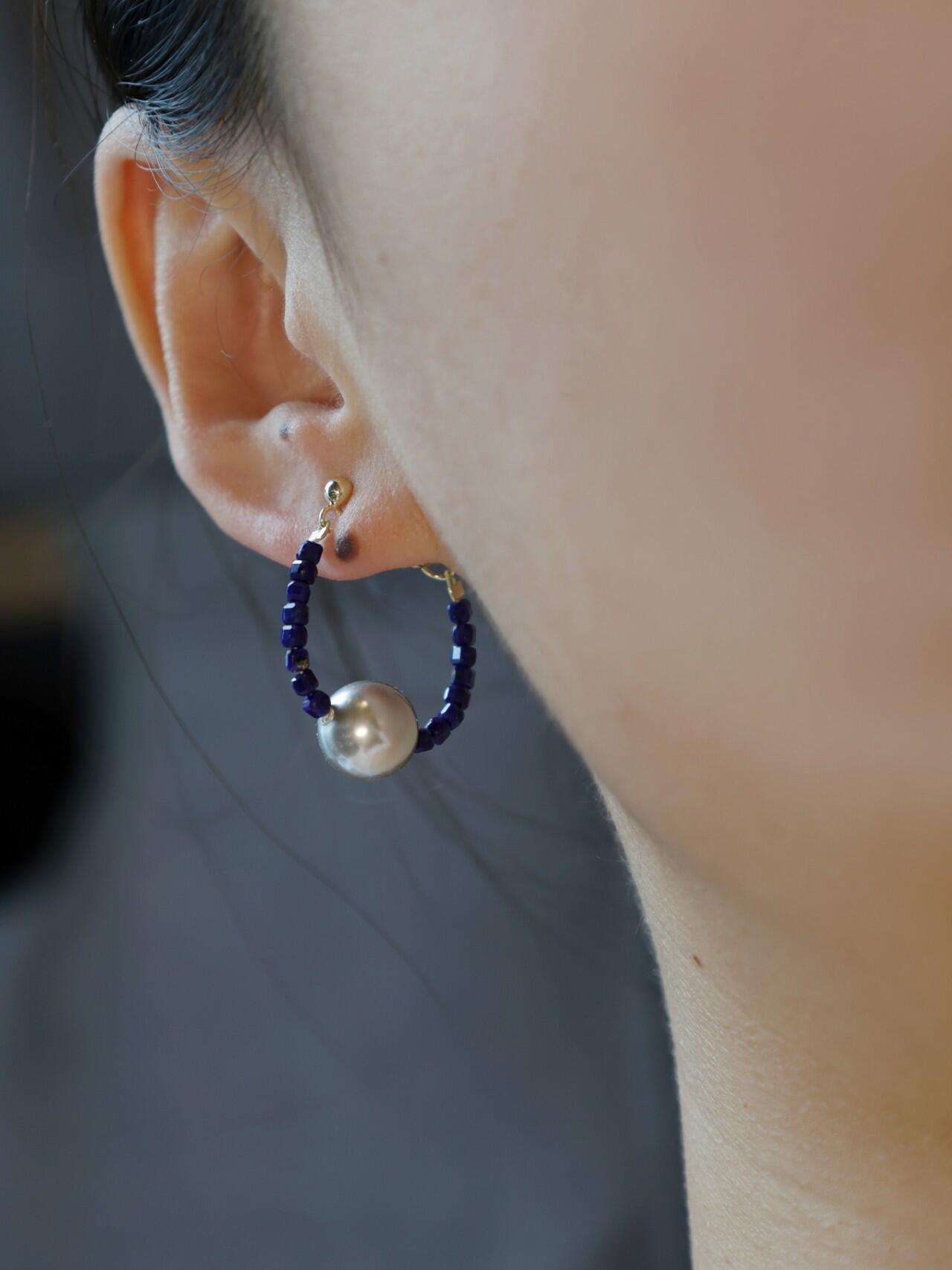 Blues Moment Asymmetric Earrings