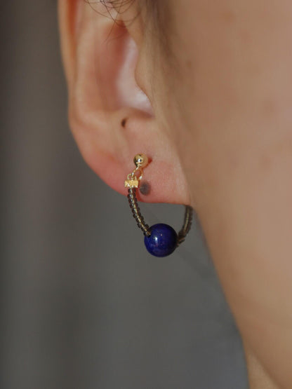 Blues Moment Asymmetric Earrings