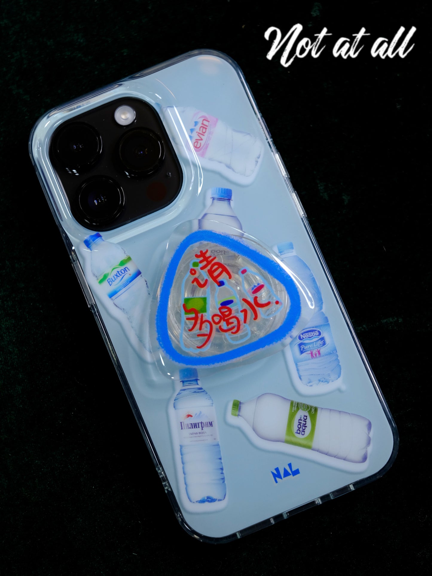 Bottle Printed Clear Phone Case