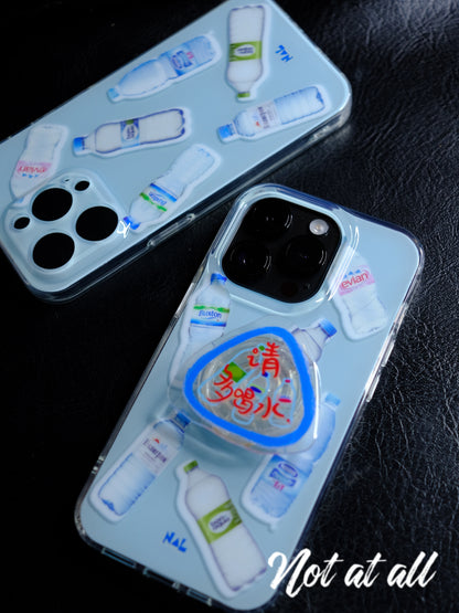 Bottle Printed Clear Phone Case