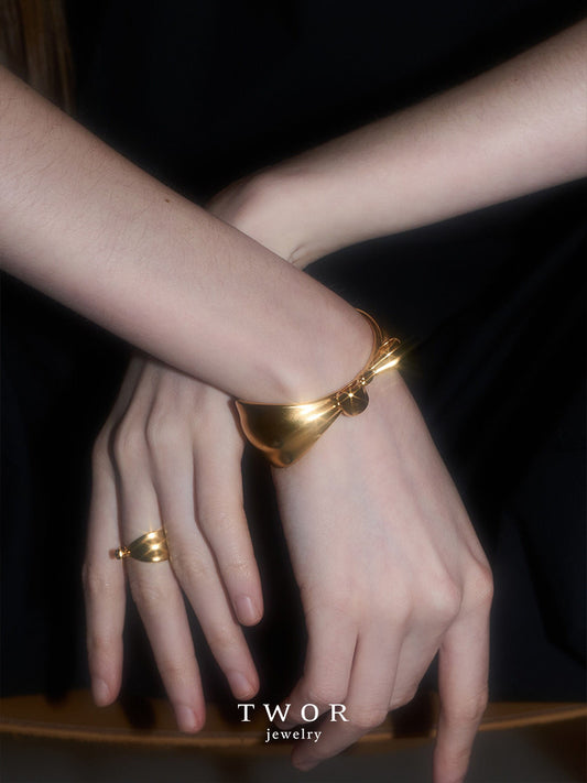 Bow Gold Plated Bracelet