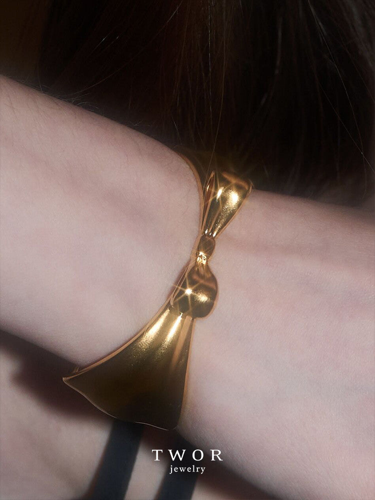 Bow Gold Plated Bracelet