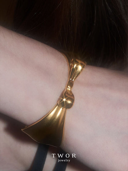 Bow Gold Plated Bracelet