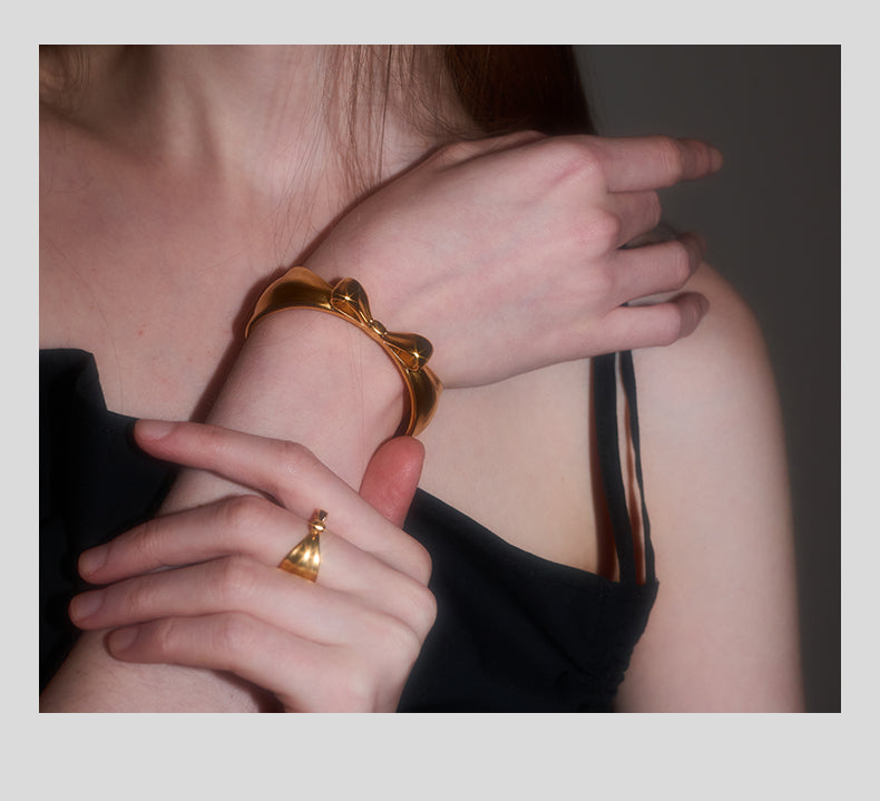 Bow Gold Plated Bracelet