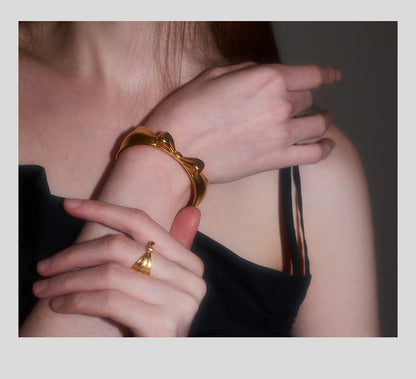 Bow Gold Plated Bracelet