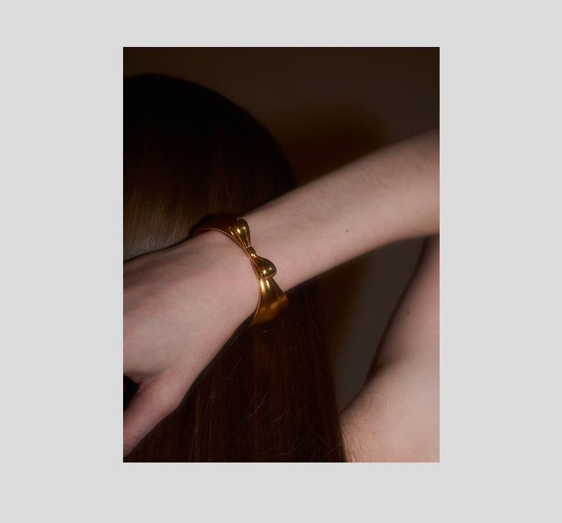 Bow Gold Plated Bracelet