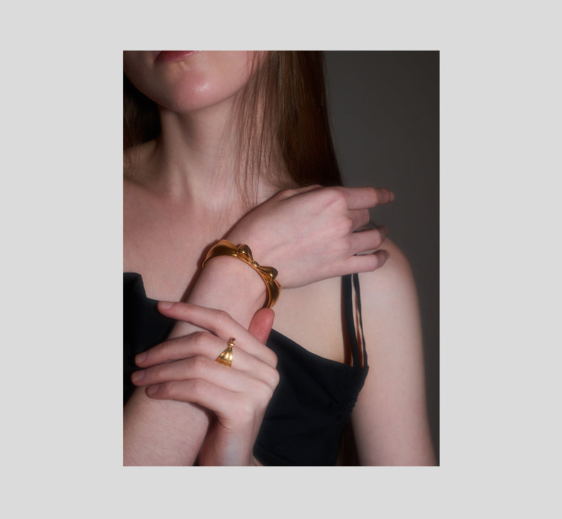 Bow Gold Plated Bracelet