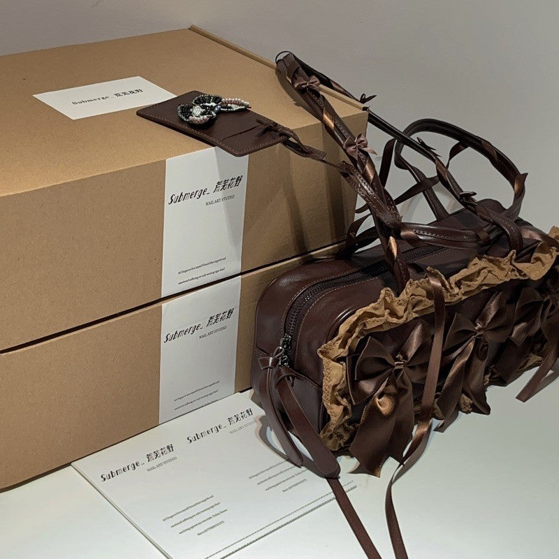 Bow Lace Shoulder Bag