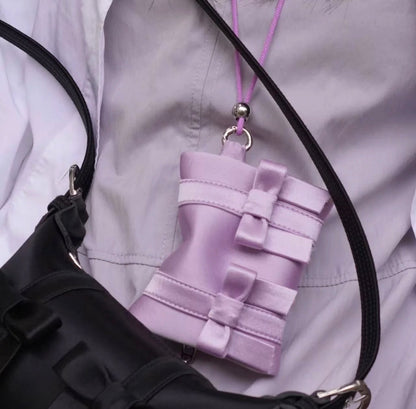 Bow Lanyard Mini Card Holder