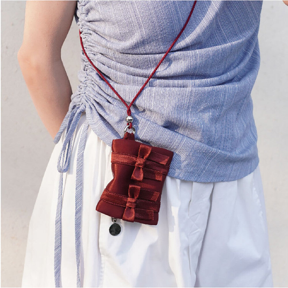 Bow Lanyard Mini Card Holder